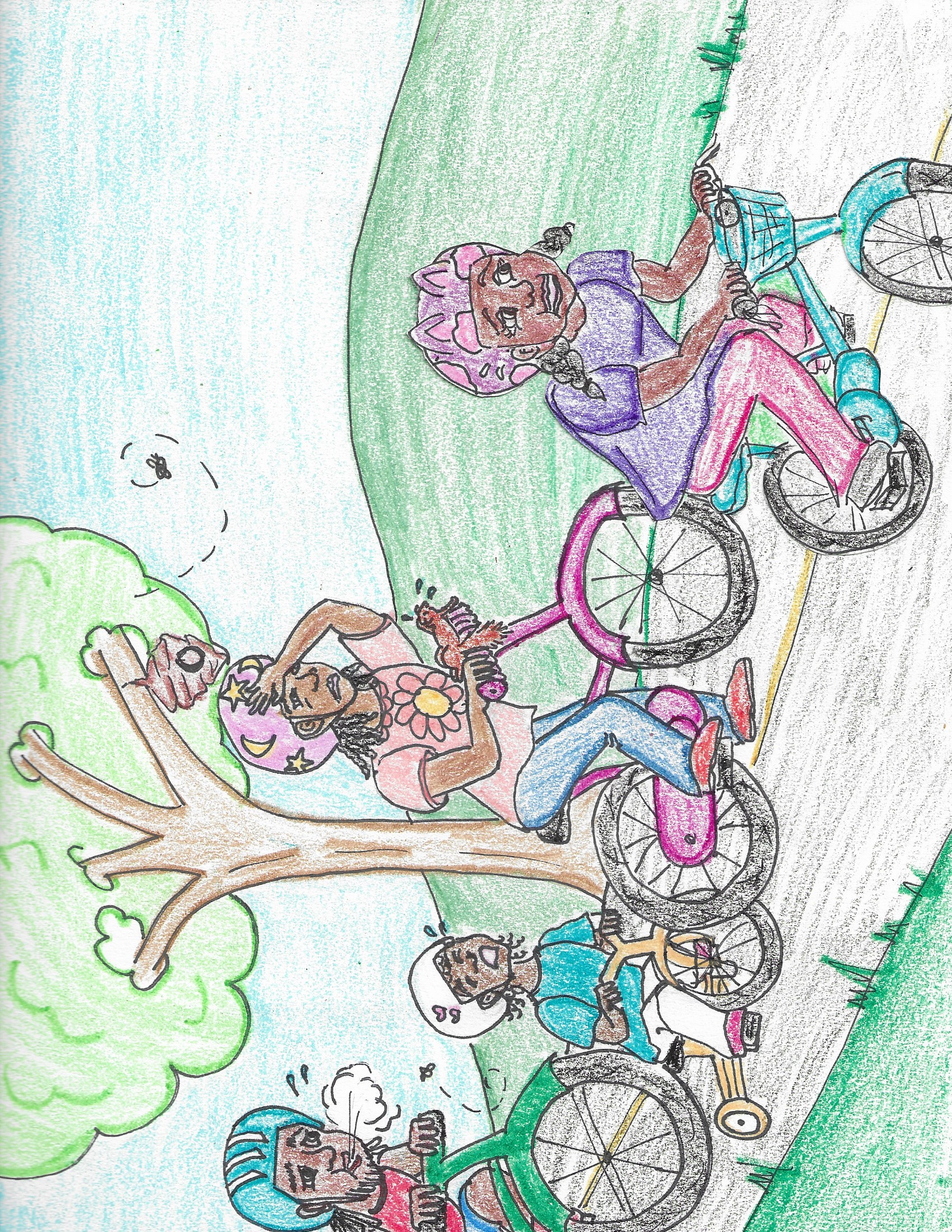 Kids pedaling together in Pedal Pedal